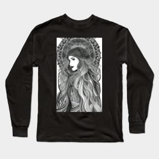 Cool Gypsy Goth Girl Wiccan Pagan Witch Long Sleeve T-Shirt